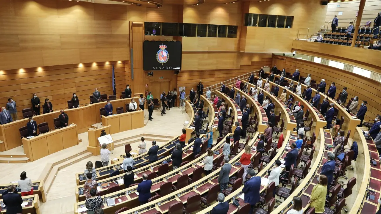 Archivo - Hemiciclo del Senado durante la primera sesi&oacute;n plenaria tras el par&oacute;n estival, en Madrid (Espa&ntilde;a), a 8 de septiembre de 2020. S&aacute;nchez comparece a petici&oacute;n propia en la C&aacute;mara Alta para explicar las l&iacute;neas generales de actuaci&oacute;n del Gobierno en d