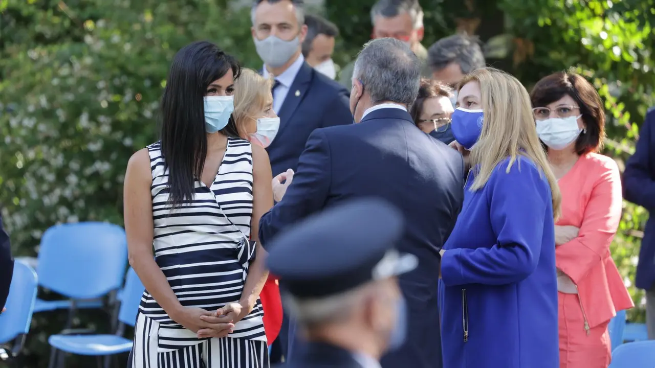 La vicealcaldesa de Madrid, Bego&ntilde;a Villac&iacute;s, asiste al evento celebrado con motivo del d&iacute;a de 'San Juan Bautista. Patr&oacute;n de la Polic&iacute;a Municipal de Madrid, a 24 de junio de 2021, en Madrid (Espa&ntilde;a).