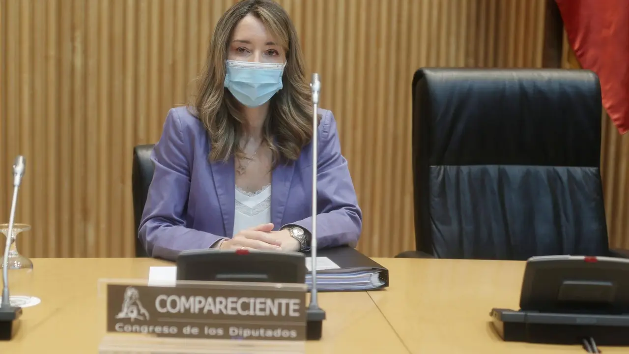 La secretaria de Estado de Comercio, Xiana M&eacute;ndez, en la Comisi&oacute;n de Defensa del Congreso