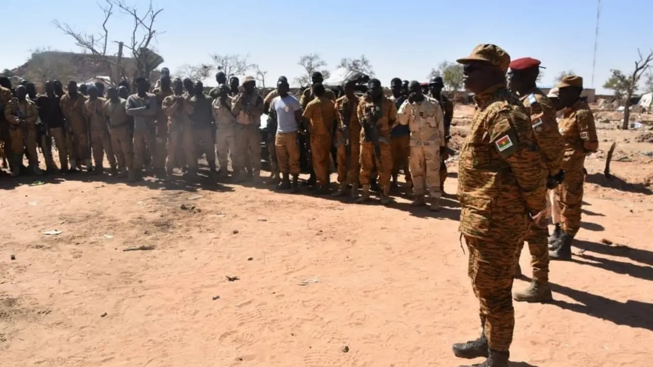 Archivo - Militares de Burkina Faso