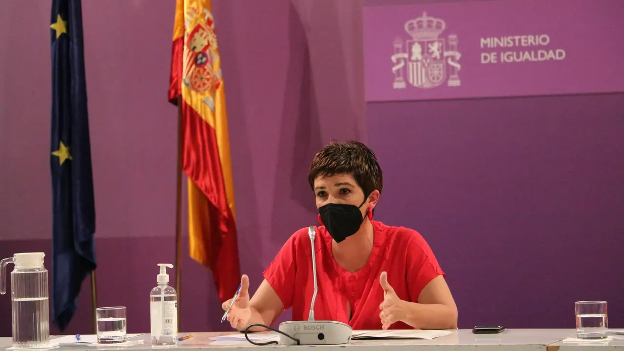 La directora del Instituto de las Mujeres, Antonia Morillas, en una rueda de prensa