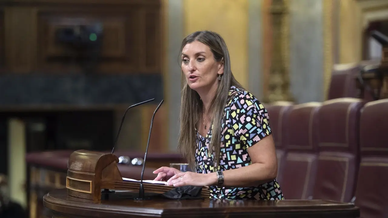 La diputada de Ciudadanos Sara Gim&eacute;nez, en la tribuna del Congreso.