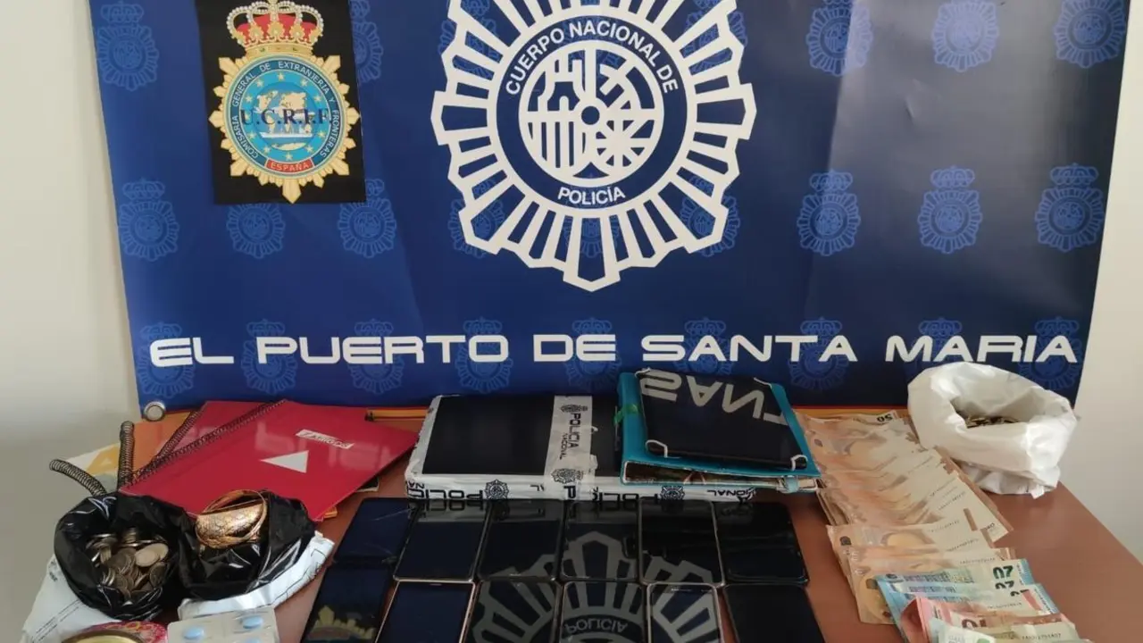 Material incautado por la Polic&iacute;a Nacional.