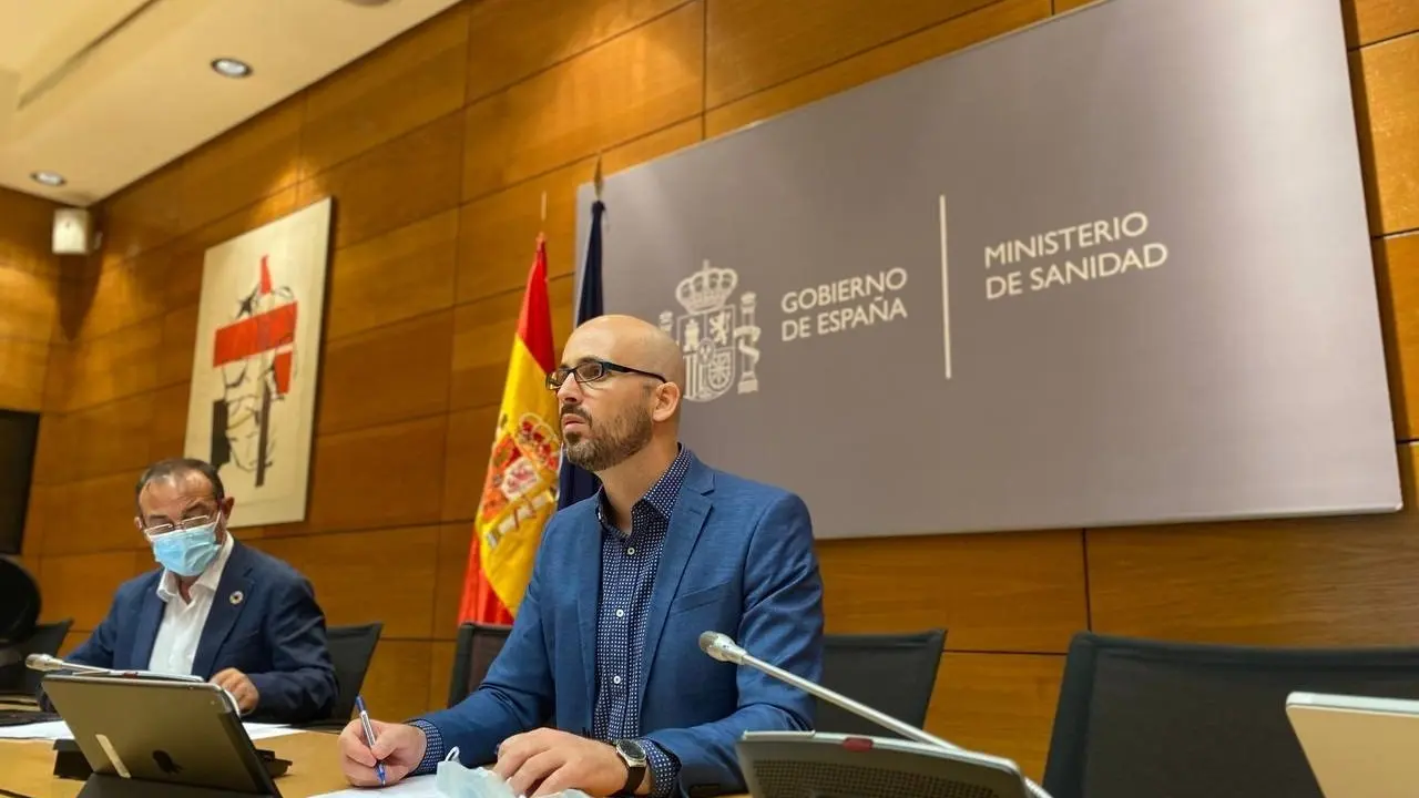 El secretario de Estado de Derechos Sociales, Nacho &Aacute;lvarez, en la reuni&oacute;n telem&aacute;tica del Consejo Territorial de Servicios Sociales
