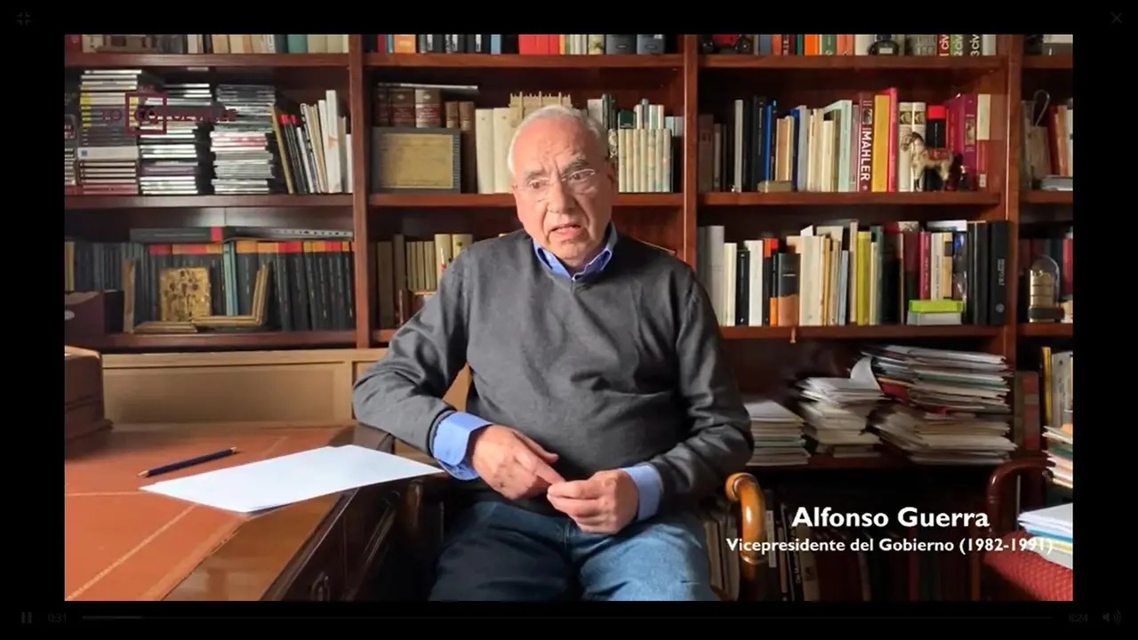 Archivo - El exvicepresidente del Gobierno Alfonso Guerra (PSOE) 