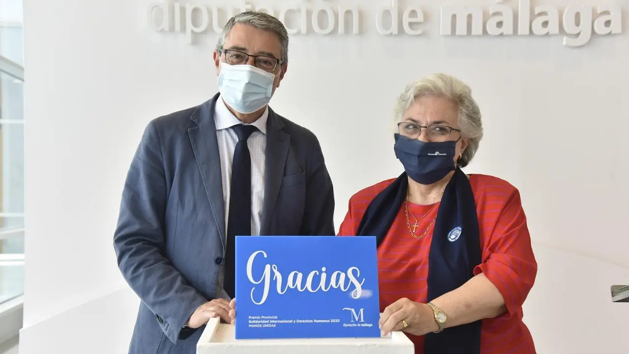Entrega del Premio de Solidaridad Internacional y Derechos Humanos de la Diputaci&oacute;n de M&aacute;laga a Manos Unidas