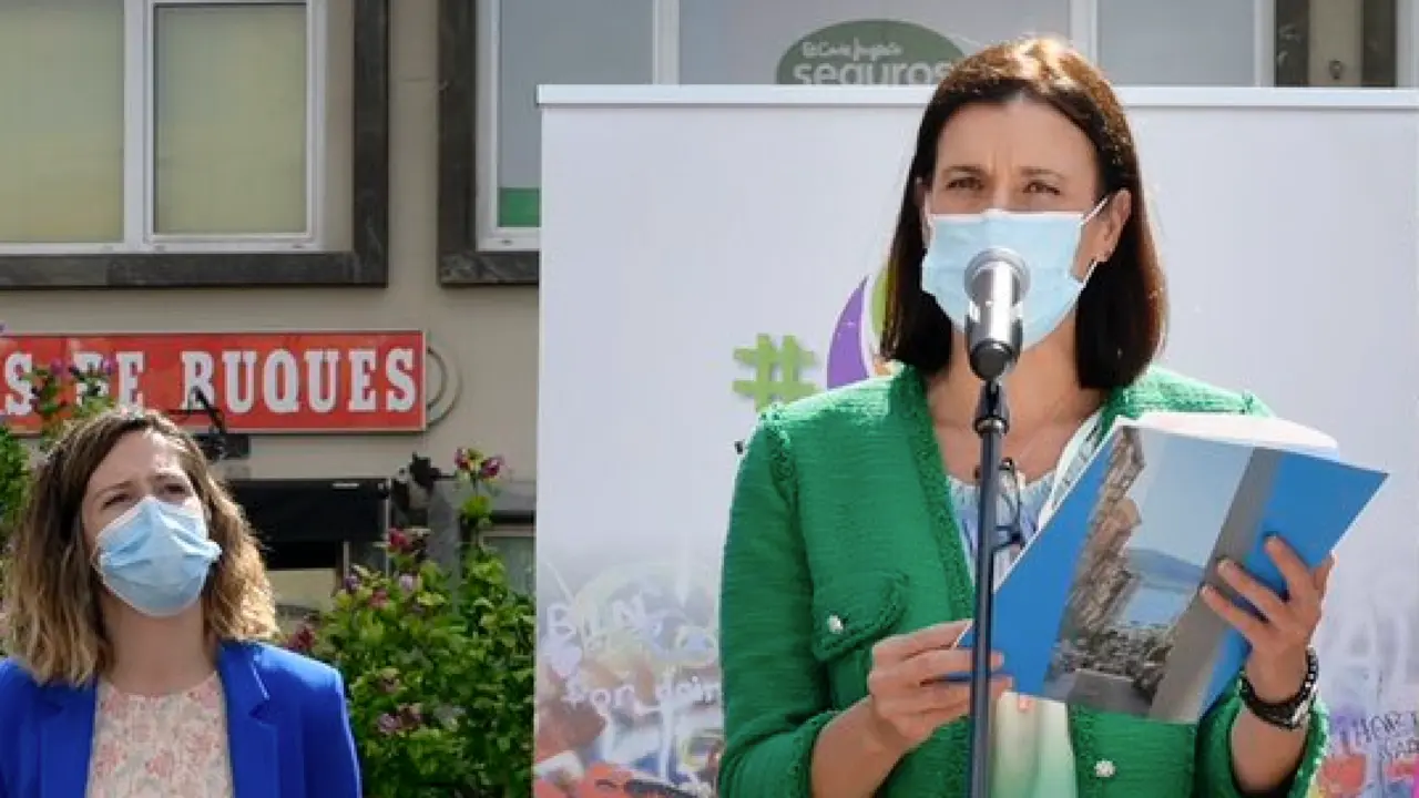 La alcaldesa de Santander, Gema Igual durante un acto en la ciudad. / ALERTA
