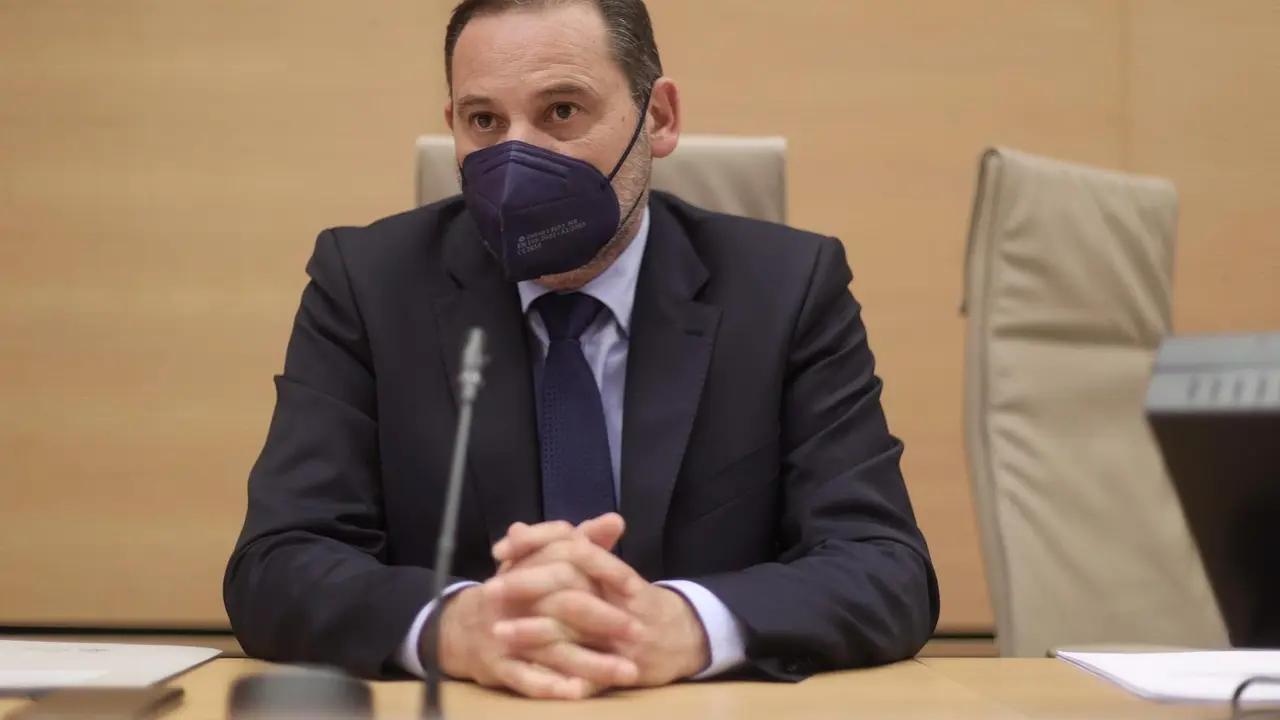 El ministro de Transportes, Movilidad y Agenda Urbana, Jos&eacute; Luis &Aacute;balos, comparece en la Comisi&oacute;n de Transportes, Movilidad y Agenda Urbana, a 23 de junio de 2021, en Madrid, (Espa&ntilde;a). La comparecencia se produce para explicar el Plan de Recuperaci&oacute;n, Tra