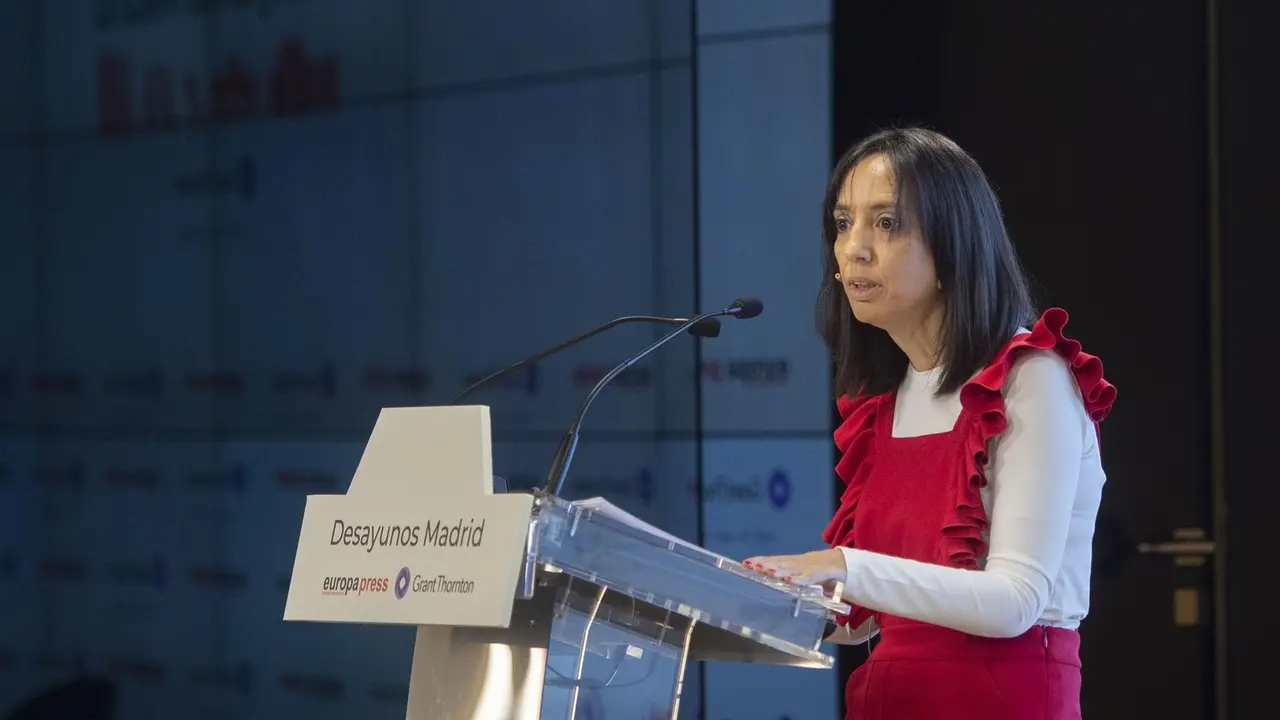 La delegada del Gobierno en la Comunidad de Madrid, Mercedes Gonz&aacute;lez, protagoniza un Desayuno Informativo de Europa Press en el Auditorio Meeting Place, a 28 de junio de 2021, en Madrid (Espa&ntilde;a).