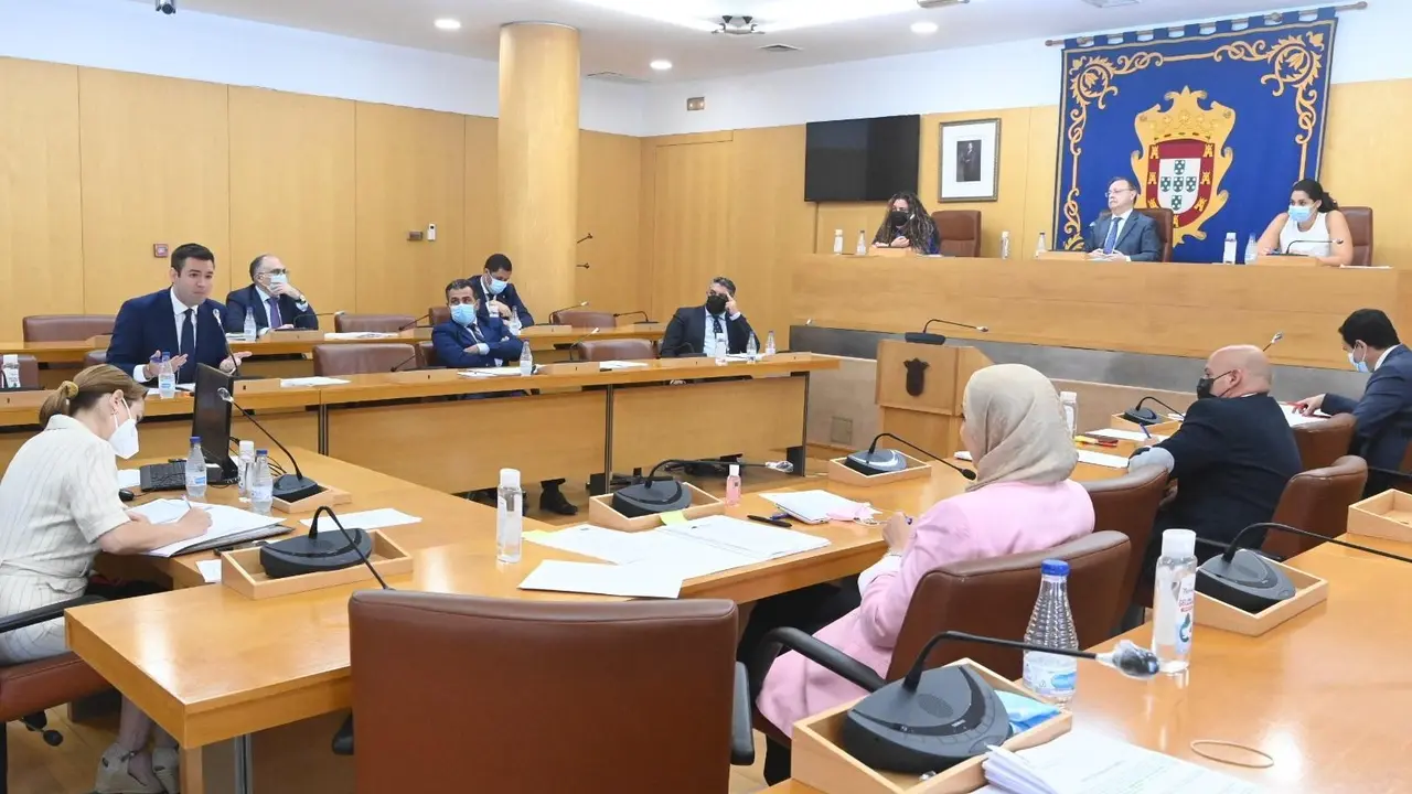 Pleno de la Asamblea de Ceuta que finalmente ha sido suspendido