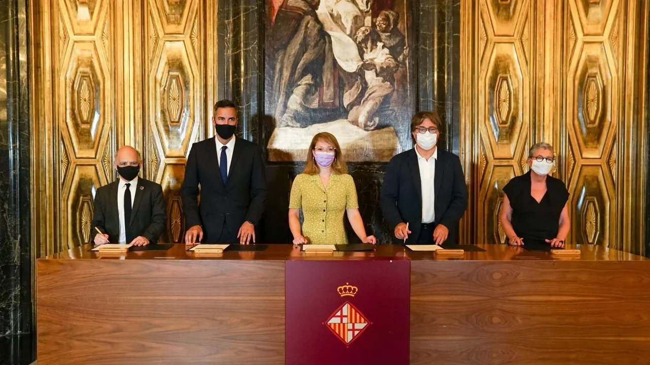 Instituciones suscriben el protocolo general de actuaci&oacute;n para impulsar la candidatura de Barcelona como sede del Congreso Mundial de la Uni&oacute;n Internacional de Arquitectos (UIA) y Capital Mundial de la Arquitectura UIA-UNESCO en 2026.