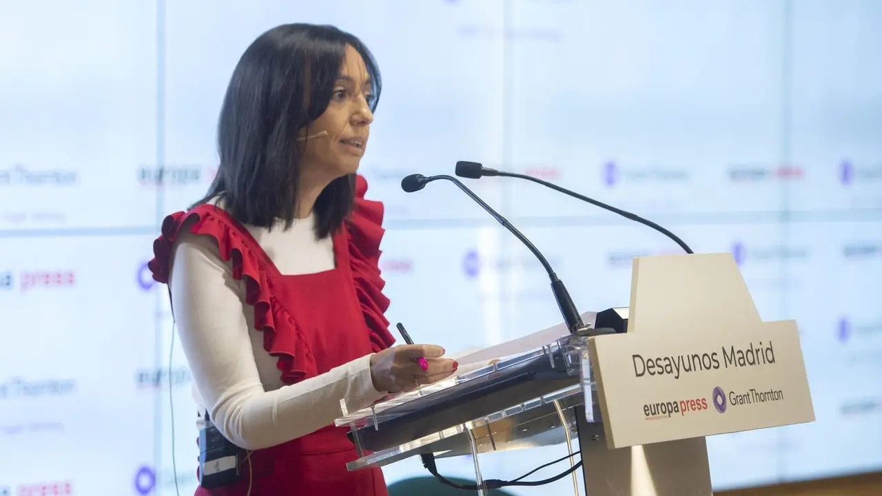 La delegada del Gobierno en la Comunidad de Madrid, Mercedes Gonz&aacute;lez, protagoniza un Desayuno Informativo de Europa Press en el Auditorio Meeting Place, a 28 de junio de 2021, en Madrid (Espa&ntilde;a).