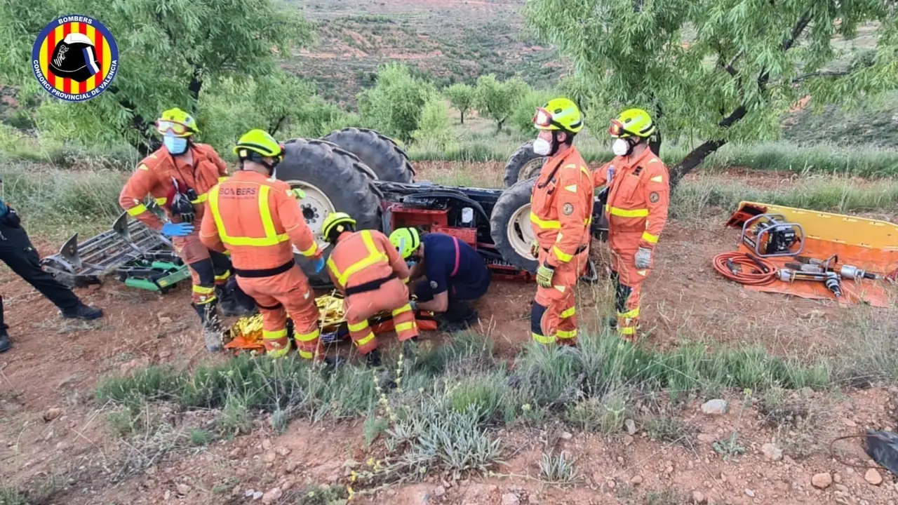 Tractor accidentado