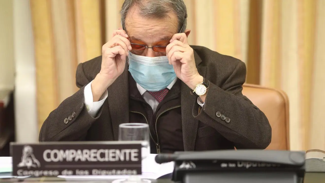 Archivo - El Defensor del Pueblo en funciones, Francisco Fern&aacute;ndez Marug&aacute;n, preside la Comisi&oacute;n Mixta de Relaciones con el Defensor del Pueblo en el Congreso de los Diputados, en Madrid, (Espa&ntilde;a), a 26 de noviembre de 2020. 
