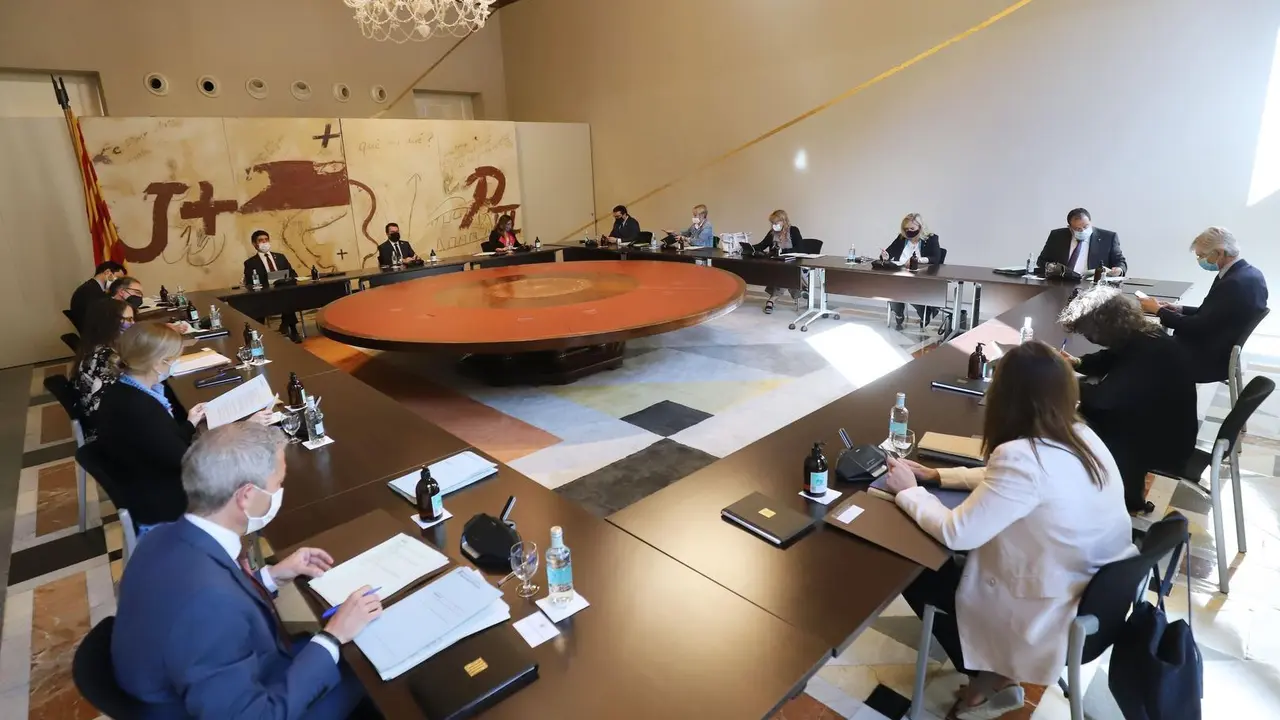 Consell Executiu del 29 de junio, con el presidente del Govern, Pere Aragon&egrave;s.