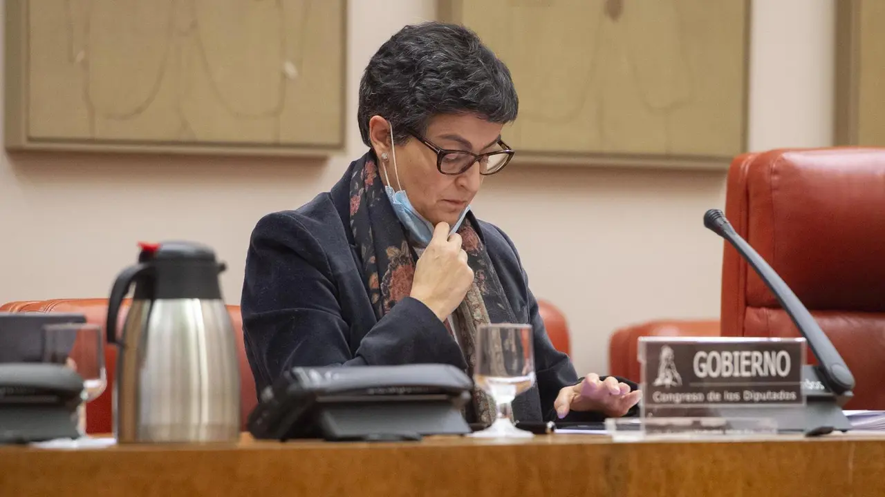 Archivo - La ministra de Asuntos Exteriores, Uni&oacute;n Europea y Cooperaci&oacute;n, Arancha Gonz&aacute;lez Laya, en una comparecencia en el Congreso
