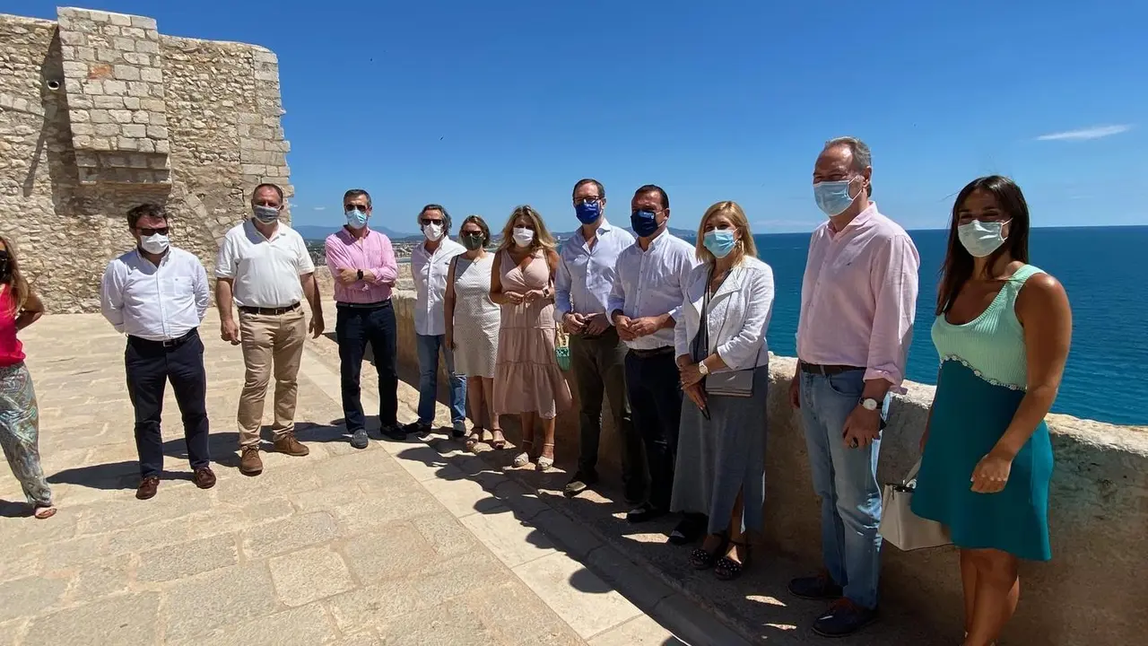 Visita del portavoz del PP en el Senado, Javier Maroto, a Pe&ntilde;&iacute;scola