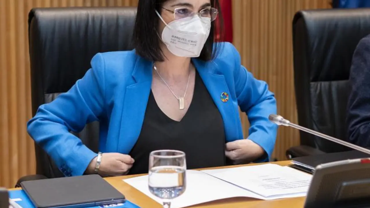 La ministra de Sanidad, Carolina Darias, a su llegada a la Comisi&oacute;n Mixta para el Estudio de los Problemas de las Adicciones, a 29 de junio de 2021, en el Congreso de los Diputados, Madrid, (Espa&ntilde;a). Su intervenci&oacute;n se produce con el objeto de informar so