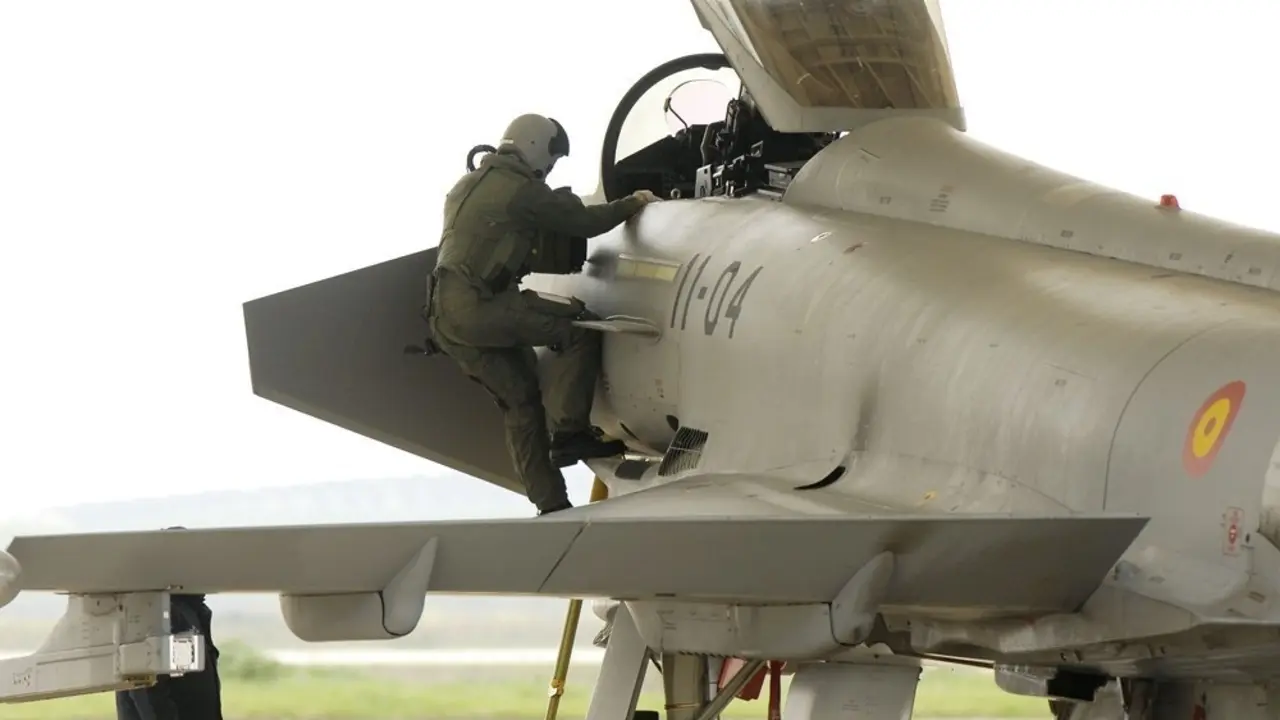 Archivo - Eurofighter del Ala 11 del Ej&eacute;rcito del Aire