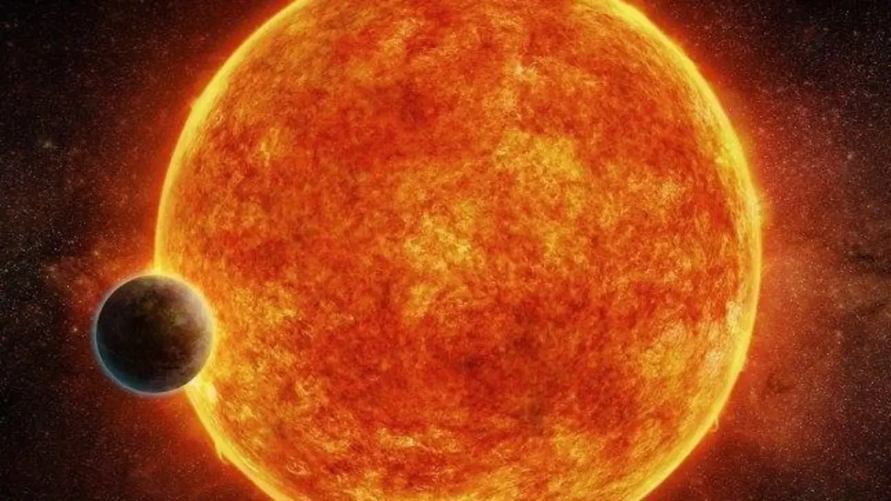 Concepci&oacute;n art&iacute;stica de una &lsquo;supertierra&rsquo; orbitando una estrella enana roja