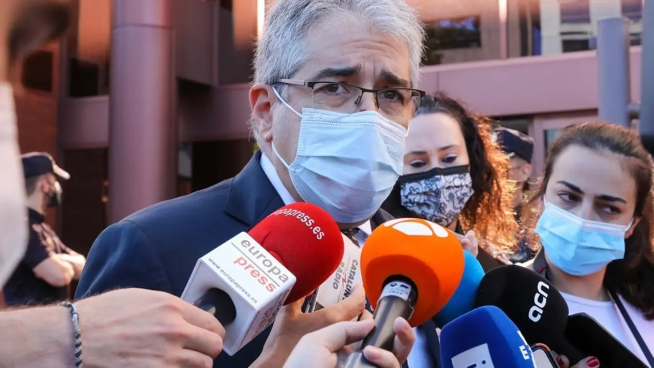 El coordinador de defensa de los exconsejeros del PDeCAT y exconsejero de Presidencia, Francesc Homs.