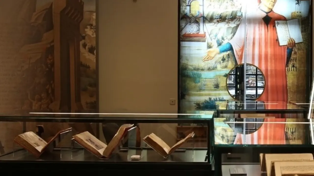 Imagen de la muestra de la Biblioteca Nacional sobre Dante Alighieri