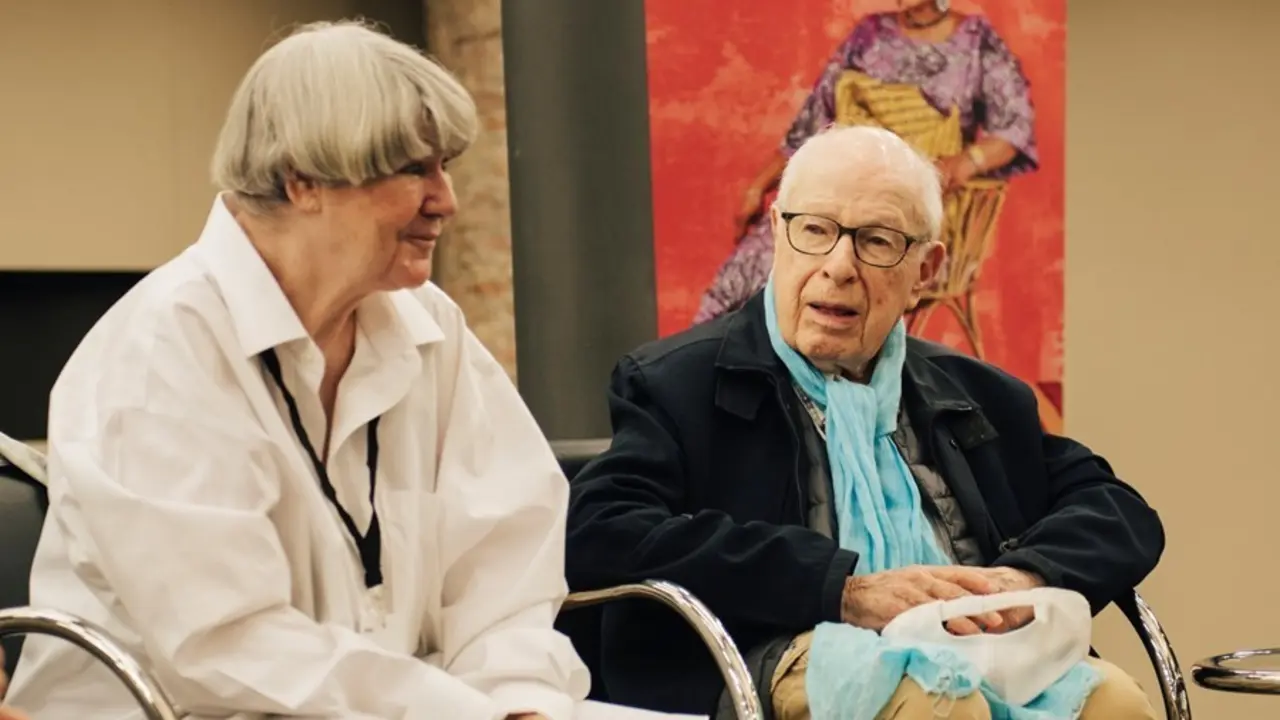 Marie-H&eacute;l&egrave;ne Estienne y Peter Brook