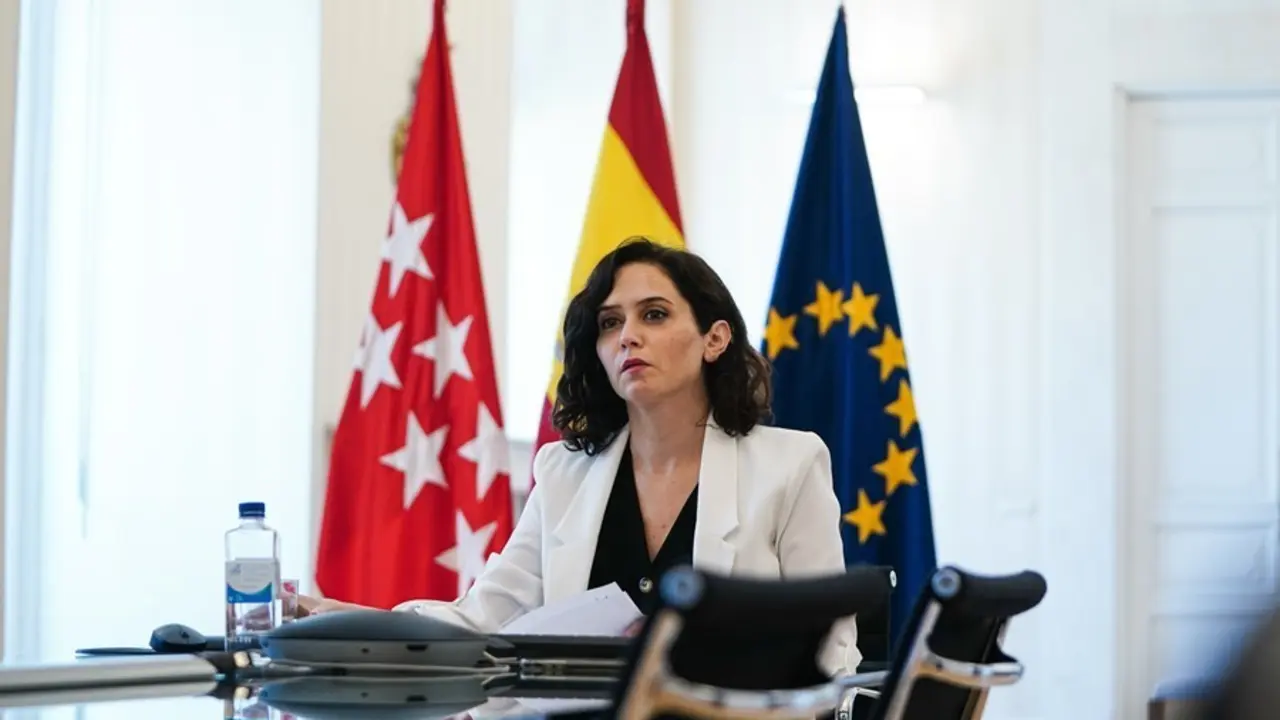 La presidenta de la Comunidad de Madrid, Isabel D&iacute;az Ayuso, interviene en la 145&ordf; Sesi&oacute;n Plenaria del Comit&eacute; de las Regiones de la UE