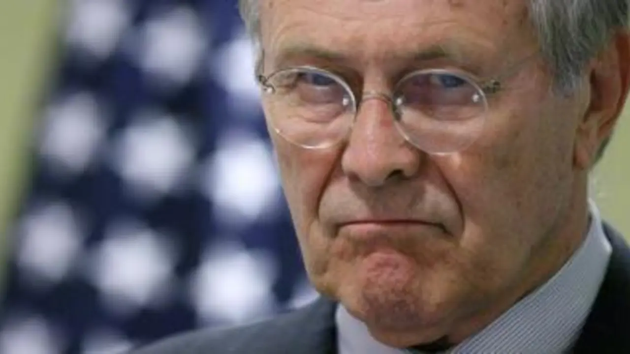 Donald Rumsfeld, uno de los art&iacute;fices de la invasi&oacute;n de Irak y la guerra en Afganist&aacute;n.
