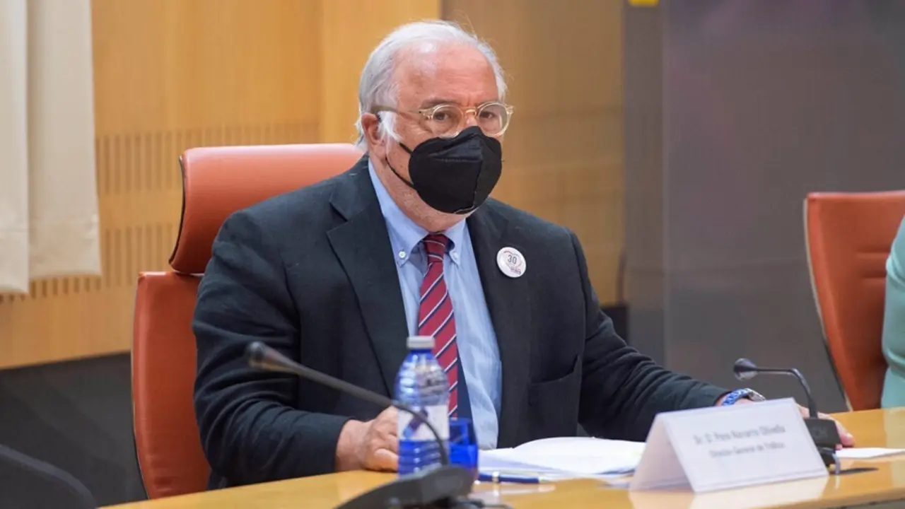 El director general de Tr&aacute;fico, Pere Navarro, durante la presentaci&oacute;n del dispositivo de tr&aacute;fico para este verano y la nueva campa&ntilde;a de concienciaci&oacute;n en medios de comunicaci&oacute;n de la DGT: &ldquo;No estropees este verano que tanto nos merecemos&rdquo;, a 28 de junio d