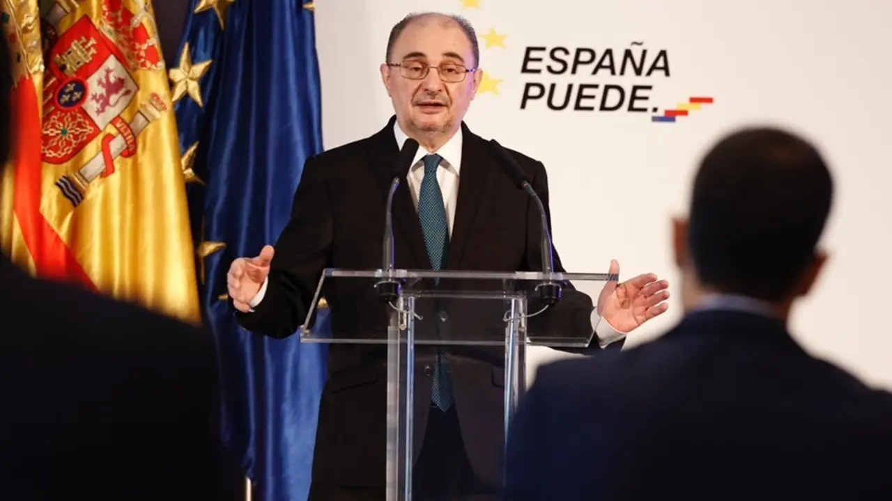 El presidente de Arag&oacute;n, Javier Lamb&aacute;n.