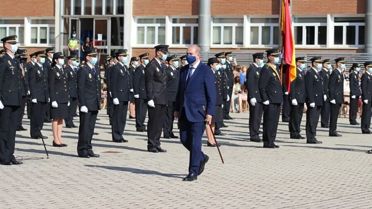 El director de la Polic&iacute;a, Francisco Pardo Piqueras, en el acto de jura en Madrid de nuevos subinspectores
