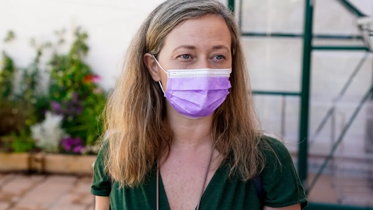 La delegada del Gobierno Contra la Violencia de G&eacute;nero, Victoria Rosell, visita la Fundaci&oacute;n Padre Llanos, a 24 de junio de 2021, en Madrid, (Espa&ntilde;a). 