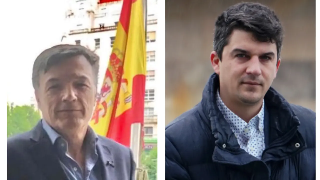 El concejal de Vox, G. Coss&iacute;o y el socialista, D. Fern&aacute;ndez. / ALERTA