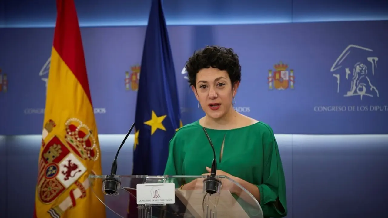 Archivo - La portavoz parlamentaria de Unidas Podemos, Aina Vidal, interviene en una rueda de prensa anterior a una Junta de Portavoces, a 11 de mayo de 2021, en el Congreso de los Diputados, Madrid, (Espa&ntilde;a).