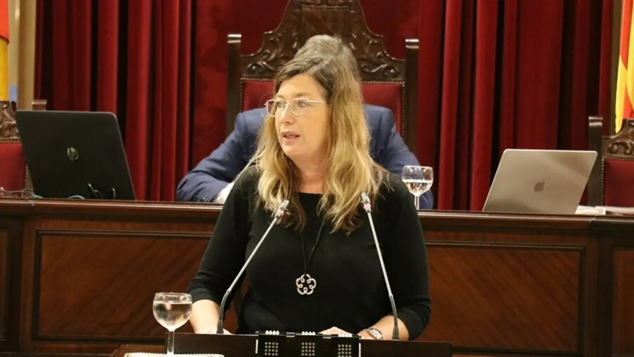 Archivo - La consellera de Salud, Patricia G&oacute;mez, en el pleno del Parlament. Archivo.