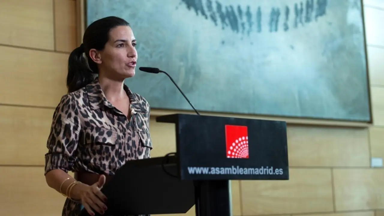 La portavoz de Vox en la Asamblea de Madrid, Roc&iacute;o Monasterio.
