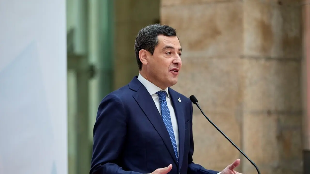 El presidente de la Junta de Andaluc&iacute;a, Juanma Moreno