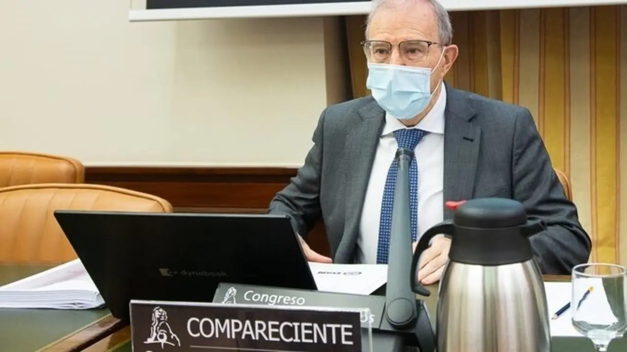 Archivo - El director del Departamento de Seguridad Nacional, general Miguel &Aacute;ngel Ballesteros, en su comparecencia ante el Congreso el pasado mes de mayo