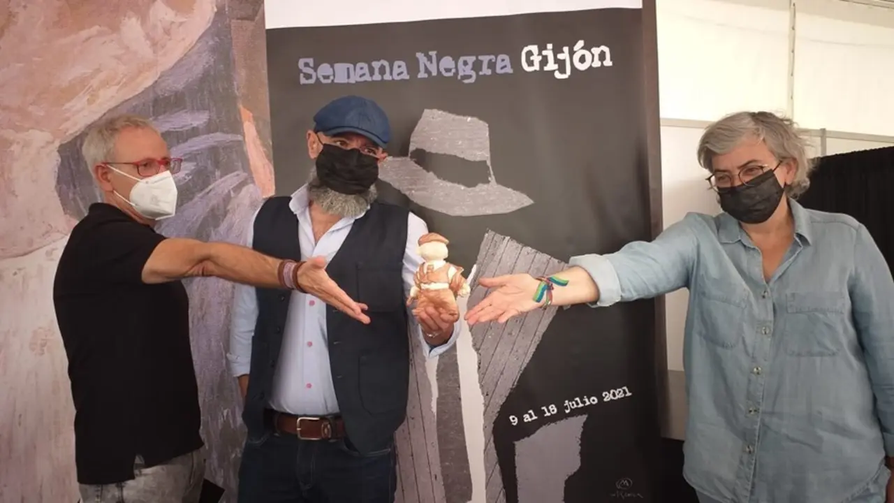 Presentaci&oacute;n de la Semana Negra  de Gij&oacute;n y del Rufo, mascota del festival