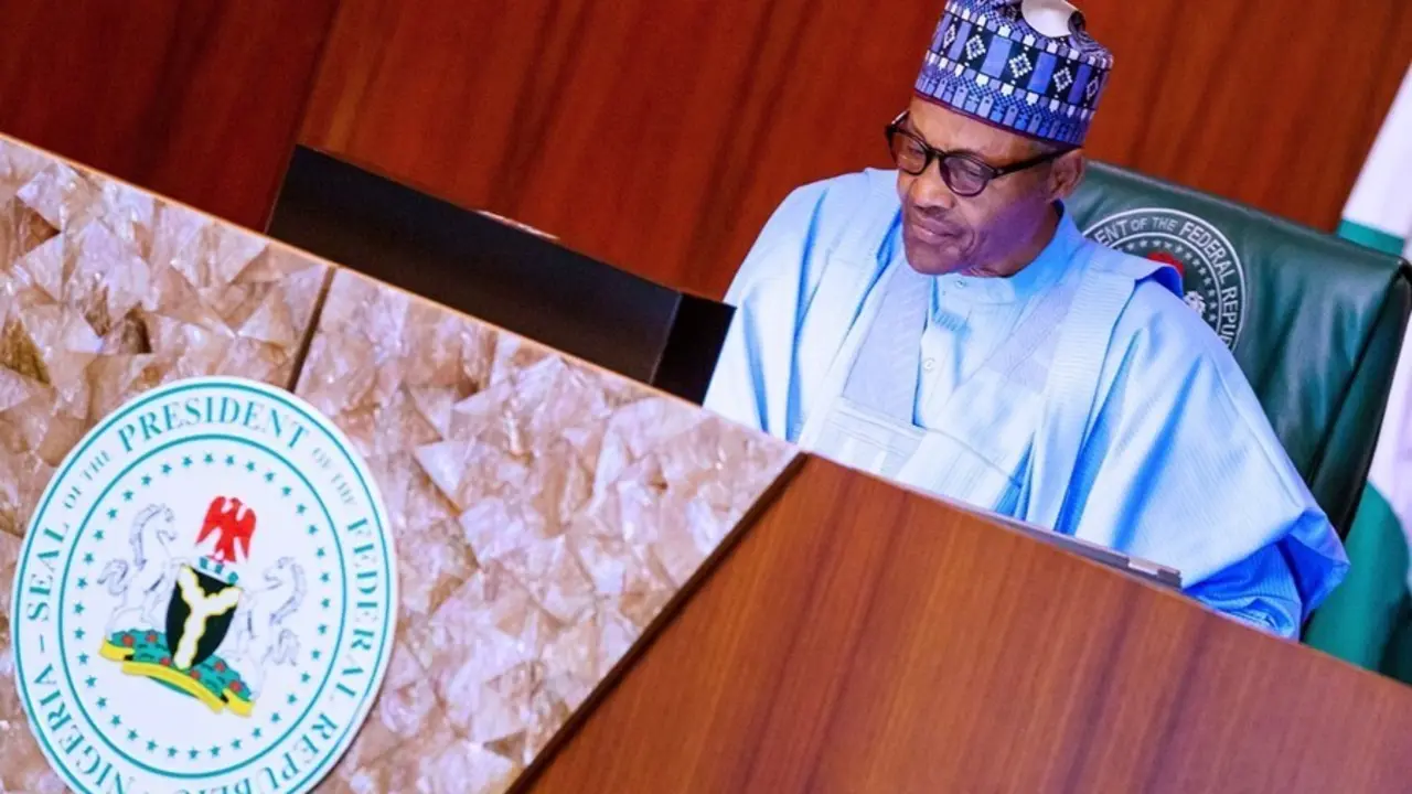 Archivo - El presidente de Nigeria, Muhamadu Buhari