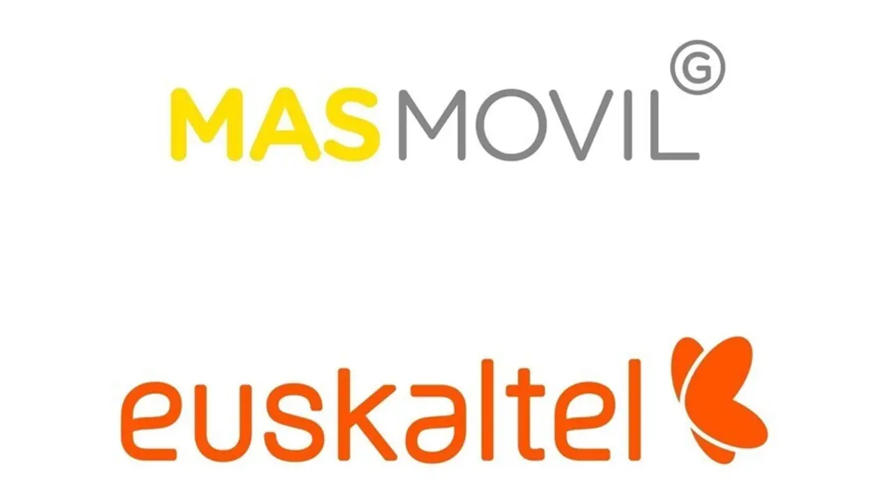 Archivo - Logos de M&aacute;sM&oacute;vil y Euskaltel
