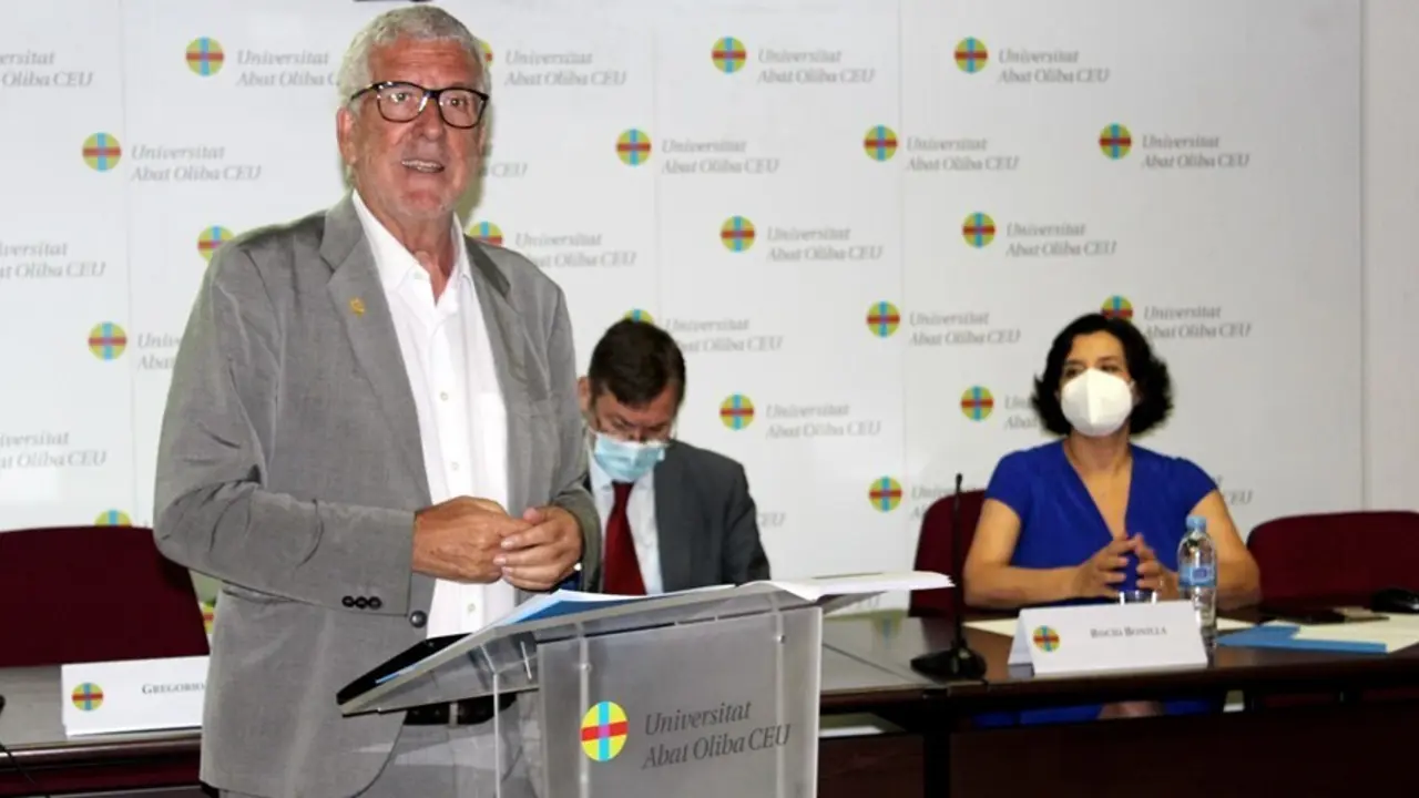 El fil&oacute;sofo, pedagogo y ensayista, Gregorio Luri, durante el II Congreso CEU de Innovaci&oacute;n Educativa y Docente