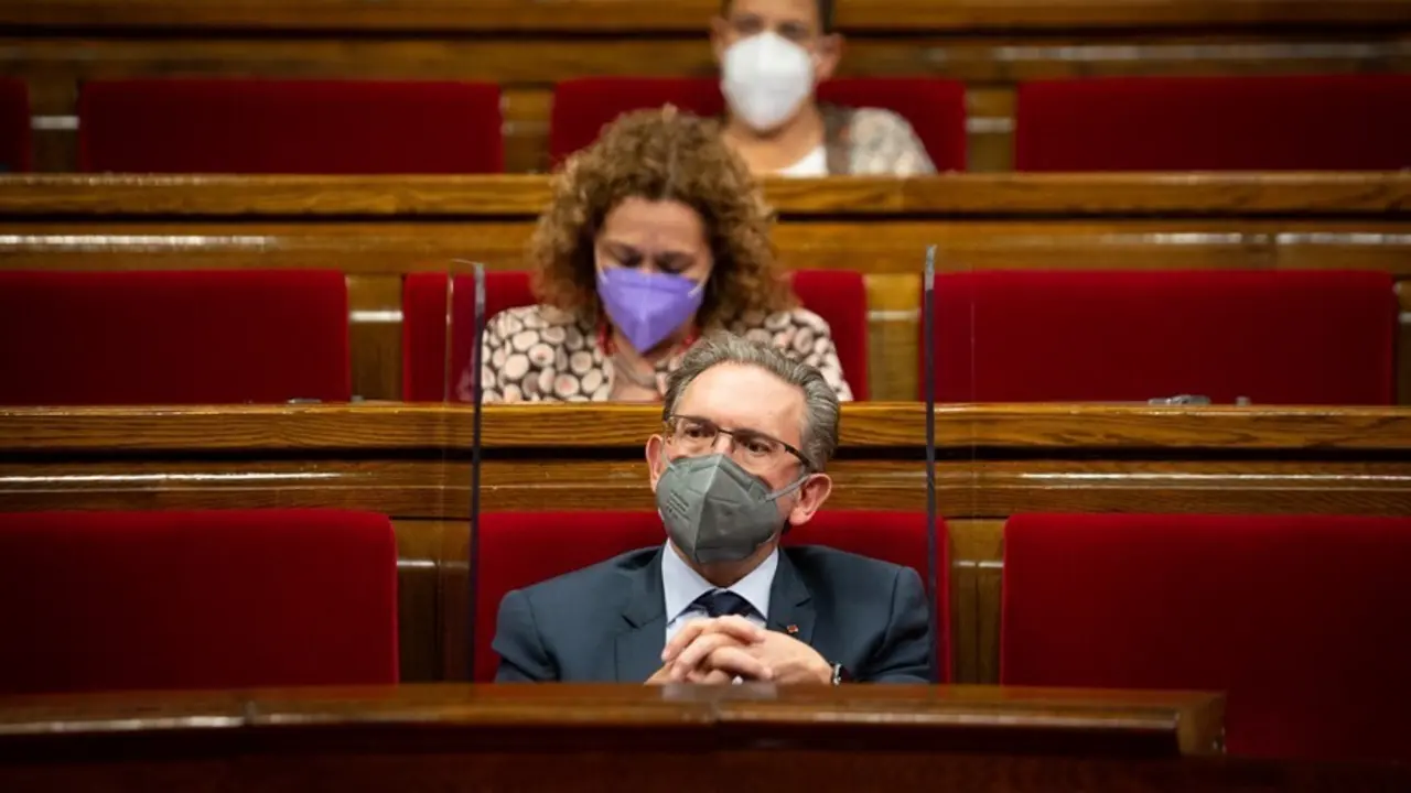 Archivo - El conseller de Econom&iacute;a, Jaume Gir&oacute;, en la primera sesi&oacute;n de control del nuevo Ejecutivo, a 2 de junio de 2021, en el Parlament de Catalunya, Barcelona, (Espa&ntilde;a). Durante esta sesi&oacute;n, marcada por la presentaci&oacute;n de los miembros de su nuevo Gove