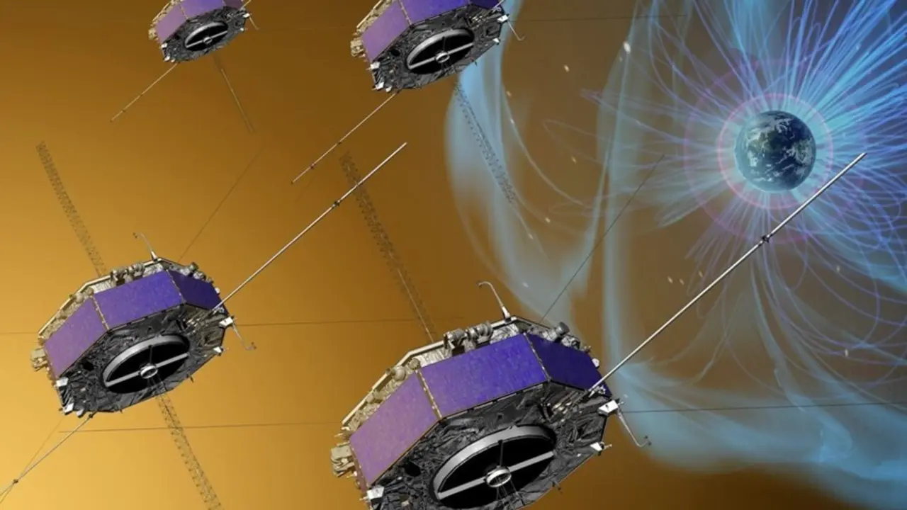 La misi&oacute;n MMS est&aacute; integrada por cuatro naves id&eacute;nticas volando en formaci&oacute;n