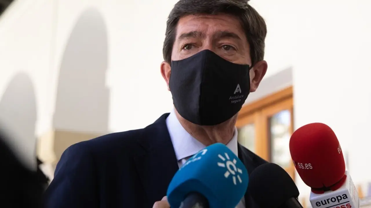 El vicepresidente de la Junta de Andaluc&iacute;a y coordinador de Ciudadanos en Andaluc&iacute;a, Juan Mar&iacute;n, en una imagen de archivo. 