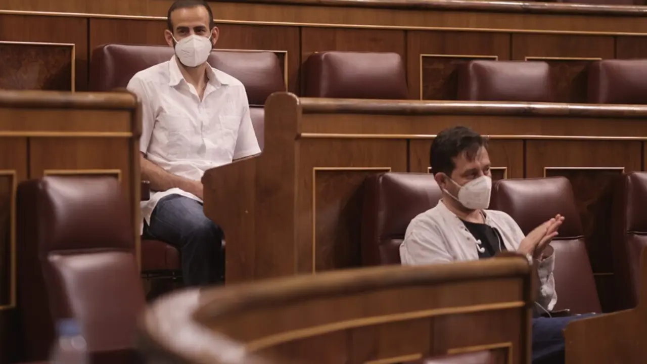 Foto de archivo del diputado de Unidas Podemos en el Congreso Miguel &Aacute;ngel Bustamante