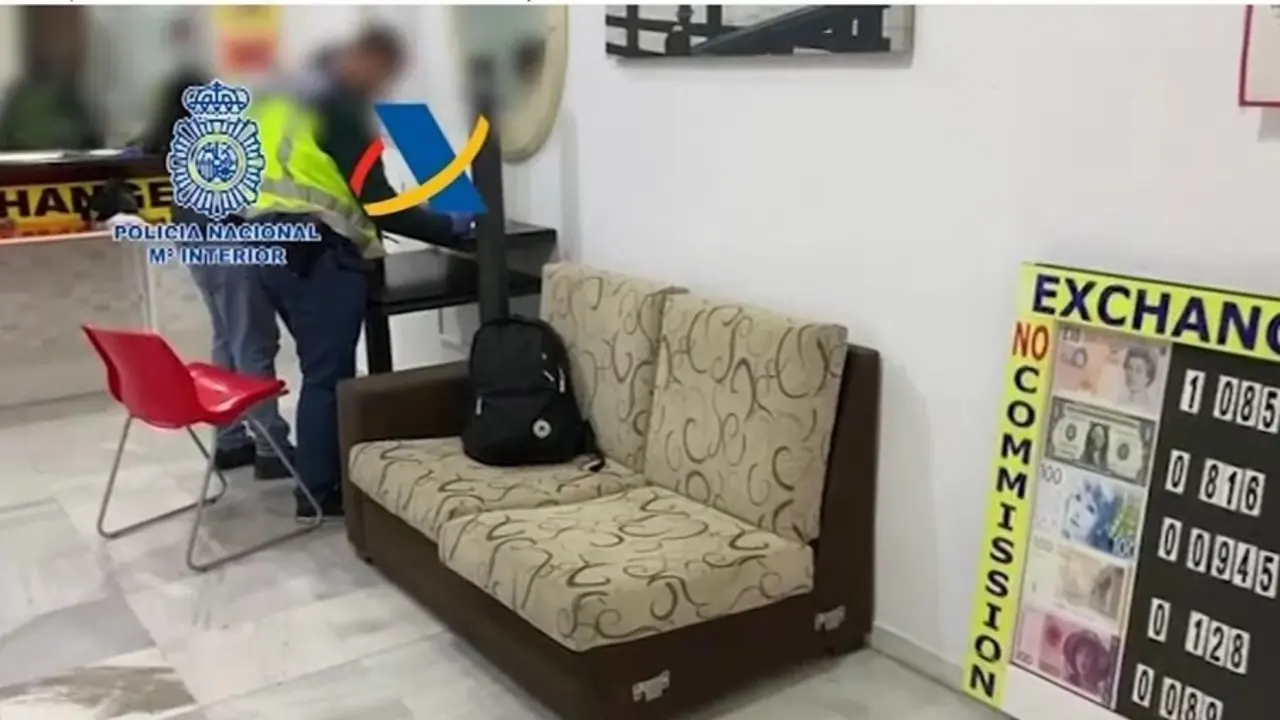 Operacion policial contra agencias de cambio de divisas