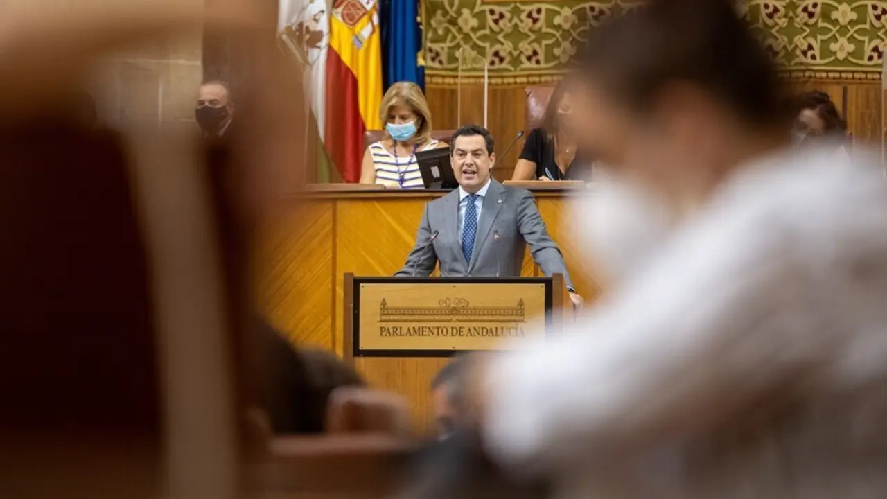El presidente de la Junta de Andaluc&iacute;a, Juanma Moreno