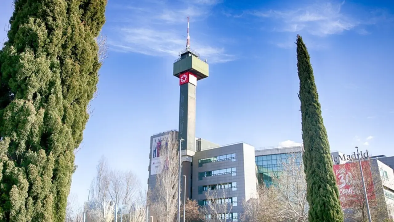 Archivo - Imagen de recurso del edificio de Telemadrid en la Calle de Paseo del Pr&iacute;ncipe, en la Ciudad de la Imagen.